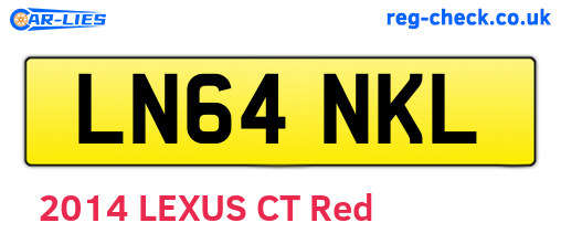 LN64NKL are the vehicle registration plates.