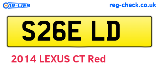 S26ELD are the vehicle registration plates.