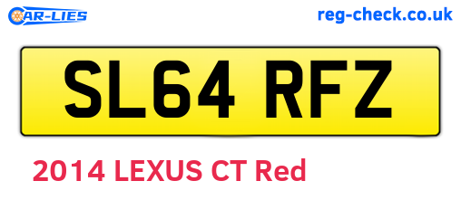 SL64RFZ are the vehicle registration plates.