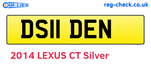 DS11DEN are the vehicle registration plates.