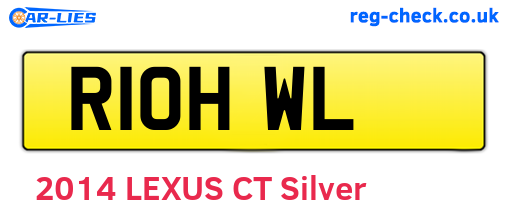 R10HWL are the vehicle registration plates.