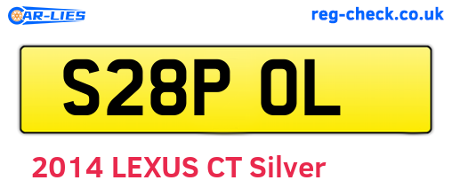 S28POL are the vehicle registration plates.