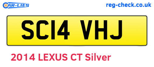 SC14VHJ are the vehicle registration plates.