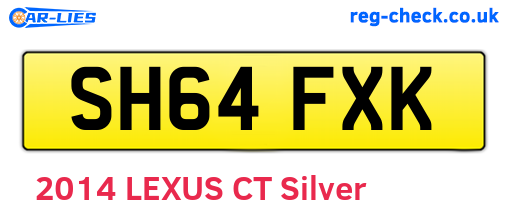 SH64FXK are the vehicle registration plates.