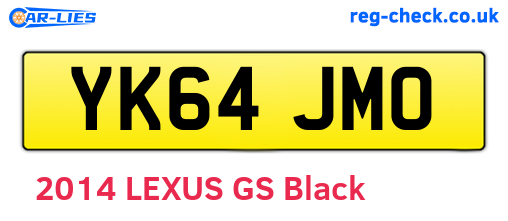 YK64JMO are the vehicle registration plates.