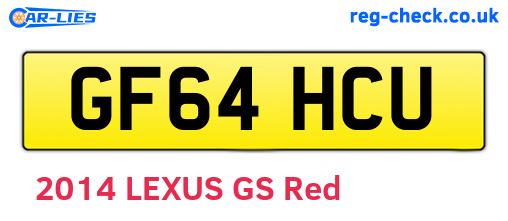 GF64HCU are the vehicle registration plates.