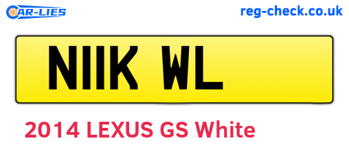 N11KWL are the vehicle registration plates.
