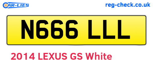 N666LLL are the vehicle registration plates.