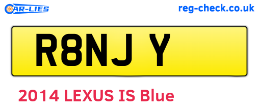 R8NJY are the vehicle registration plates.