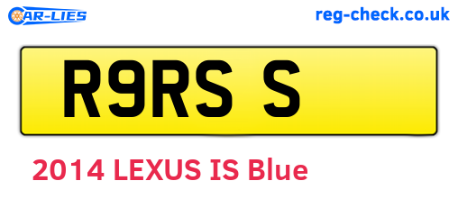 R9RSS are the vehicle registration plates.