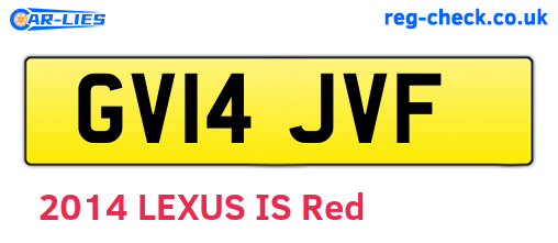GV14JVF are the vehicle registration plates.