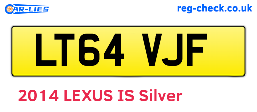 LT64VJF are the vehicle registration plates.