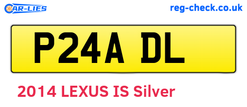 P24ADL are the vehicle registration plates.