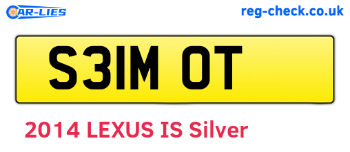 S31MOT are the vehicle registration plates.