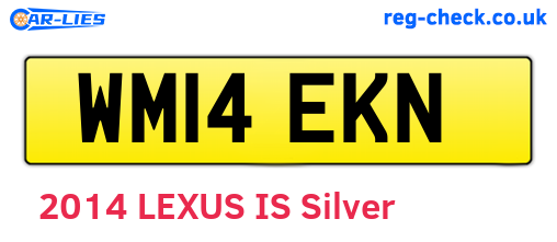 WM14EKN are the vehicle registration plates.