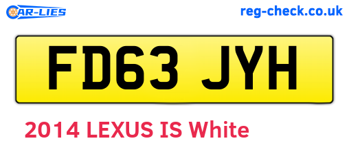 FD63JYH are the vehicle registration plates.
