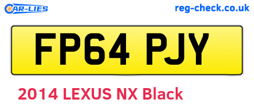 FP64PJY are the vehicle registration plates.