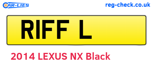 R1FFL are the vehicle registration plates.