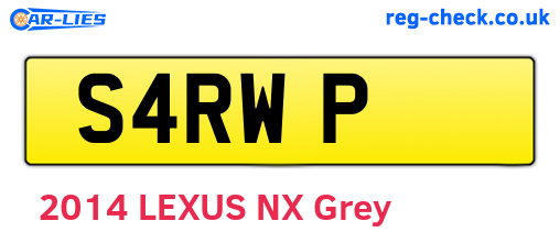 S4RWP are the vehicle registration plates.