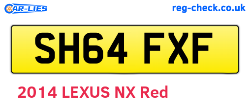SH64FXF are the vehicle registration plates.