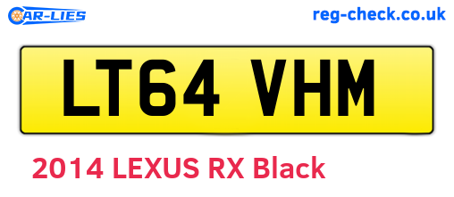 LT64VHM are the vehicle registration plates.