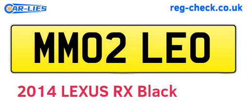 MM02LEO are the vehicle registration plates.