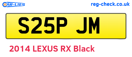 S25PJM are the vehicle registration plates.