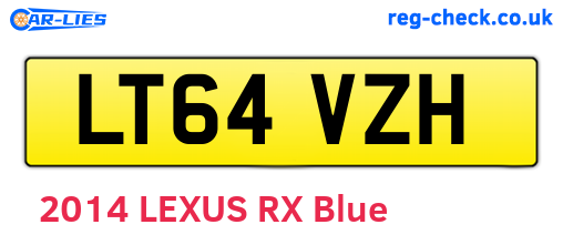 LT64VZH are the vehicle registration plates.