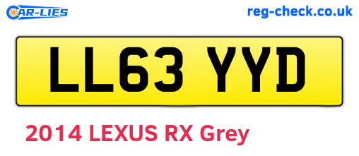 LL63YYD are the vehicle registration plates.