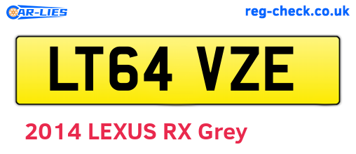 LT64VZE are the vehicle registration plates.