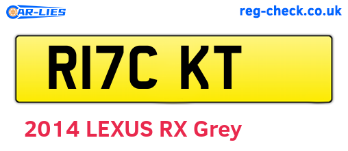 R17CKT are the vehicle registration plates.