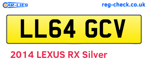 LL64GCV are the vehicle registration plates.