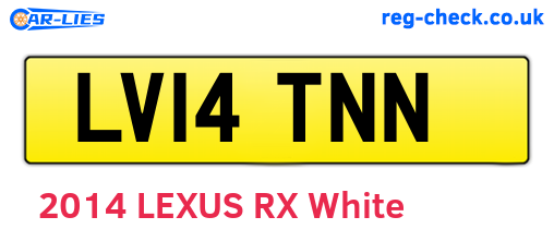 LV14TNN are the vehicle registration plates.