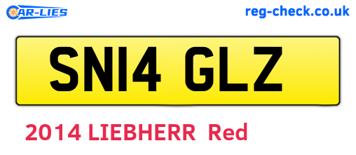 SN14GLZ are the vehicle registration plates.