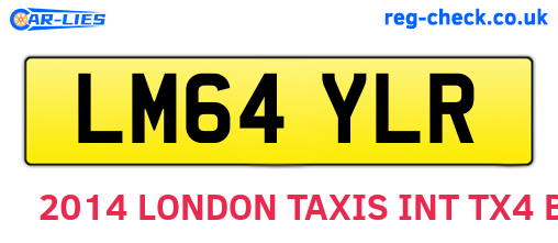 LM64YLR are the vehicle registration plates.