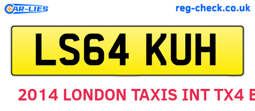 LS64KUH are the vehicle registration plates.
