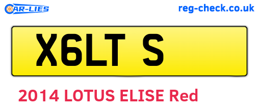 X6LTS are the vehicle registration plates.