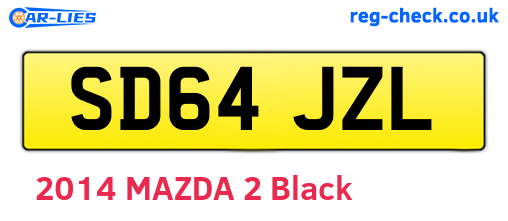 SD64JZL are the vehicle registration plates.