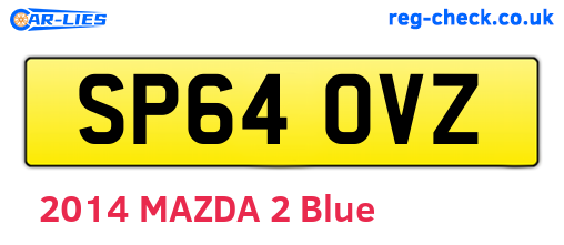 SP64OVZ are the vehicle registration plates.