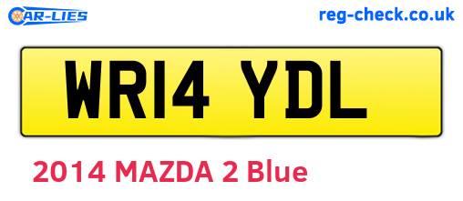 WR14YDL are the vehicle registration plates.