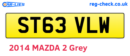 ST63VLW are the vehicle registration plates.