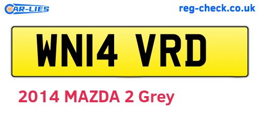 WN14VRD are the vehicle registration plates.