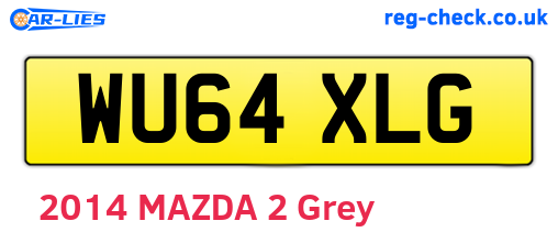 WU64XLG are the vehicle registration plates.