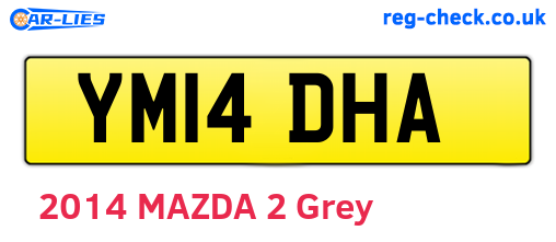 YM14DHA are the vehicle registration plates.
