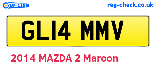 GL14MMV are the vehicle registration plates.