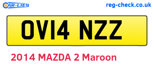 OV14NZZ are the vehicle registration plates.