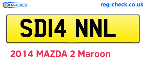 SD14NNL are the vehicle registration plates.