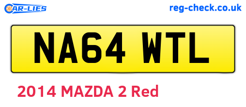 NA64WTL are the vehicle registration plates.