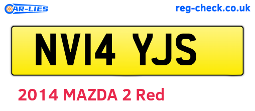NV14YJS are the vehicle registration plates.