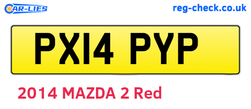 PX14PYP are the vehicle registration plates.